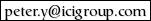 email address peter(dot)y(at)icigroup(dot)com